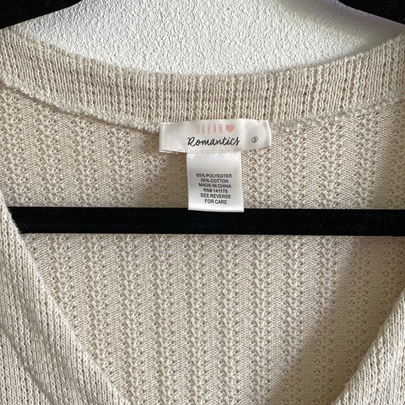 Boxy Quarter Length Sleeve Sweater/Cardigan - Picture 3 of 5